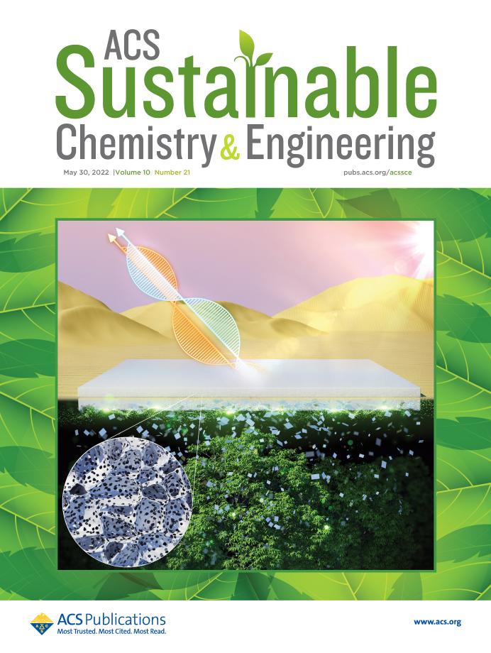 ACS Sustainable Chemistry&Engineering May 30,2022 Volume10 Number21 Pubs.acs.org/acssce 논문 표지